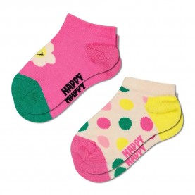 чорапи,детски,чорапи,happy,socks,smiling,daisy,short,socks,2,pairs,pink,(pink)