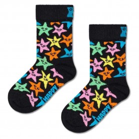 чорапи,детски,чорапи,happy,socks,starfish,crew,socks,black,(black)