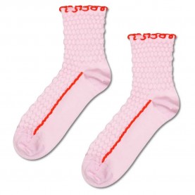 чорапи,мъжки,чорапи,happy,socks,structure,slinky,1,4,crew,socks,pink