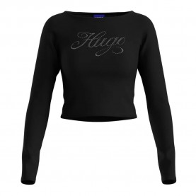 блуза,дамски,блузи,hugo,dastja,10269541,blue,sweatshirt,black