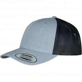 шапка,всички,шапки,flexfit,retro,2,tone,trucker,cap,blue,(heather,black)