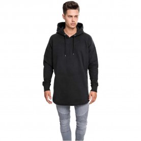 суичър,мъжки,пуловери,urban,classics,long,shaped,hoodie,black