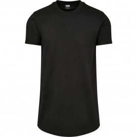 Тениска Urban classics Short Shaped Turn Up short sleeve T-shirt - Black (Black) тениска,мъжки,тениски,дамски,тениски,urban,classics,short,shaped,turn,up,short,sleeve,t,shirt,black,(black)