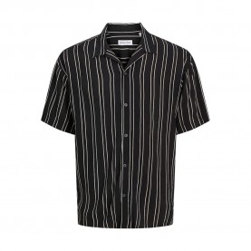 риза,с,къс,ръкав,мъжки,ризи,jack,&,jones,jeff,stripe,resort,short,sleeve,shirt,black