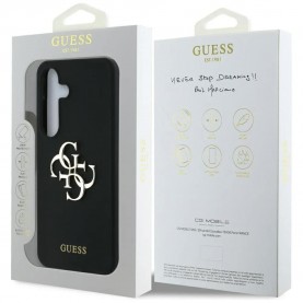 Guess GUHCS25SS4SMDK Bottom Script Samsung Galaxy S25 phone case - Black (Black) други,аксесоари,guess,guhcs25ss4smdk,bottom,script,samsung,galaxy,s25,phone,case,black,(black)