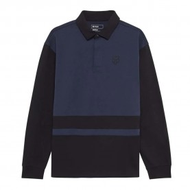 Fox Racing Circa 74 Oversized long sleeve polo - Blue (Midnight) дамски,блузи,с,яка,мъжки,блузи,с,яка,fox,racing,circa,74,oversized,long,sleeve,polo,blue,(midnight)