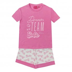пижама,детски,пижами,barbie,barbie,short,sleeve,pyjama,pink,(pink)