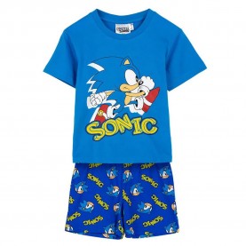 Пижама Sonic Sonic short sleeve pyjama - Blue (Blue) пижама,детски,пижами,sonic,sonic,short,sleeve,pyjama,blue,(blue)