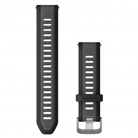 други,аксесоари,garmin,quick,release,20,mm,silicone,strap,black,grey,(silver)