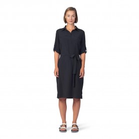 рокля,дамски,поли,и,рокли,hannah,liby,short,sleeve,dress,black,(anthracite)