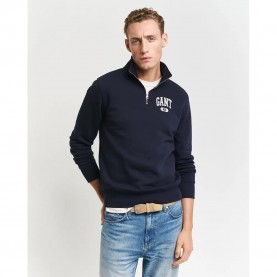 блуза,мъжки,пуловери,gant,49,archive,graphic,half,zip,sweater,blue