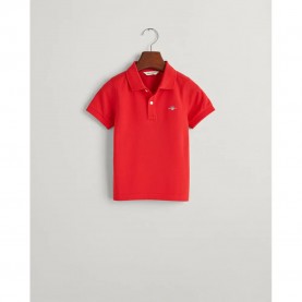 риза,с,къс,ръкав,детски,ризи,gant,802546,short,sleeve,shirt,bright,red,(red)