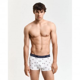 боксерки,мъжко,бельо,gant,skier,trunk,boxers,3,units,white,(white)
