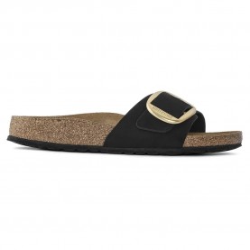 сандали,дамски,сандали,и,чехли,birkenstock,madrid,big,buckle,nubuck,leather,sandals,black,(black)