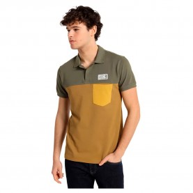 дънки,мъжки,блузи,с,яка,lois,jeans,10708,short,sleeve,polo,brown,(brown)