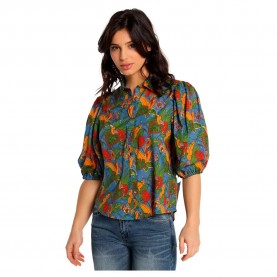дънки,дамски,блузи,дамски,ризи,lois,jeans,10949,3,4,sleeve,blouse,blue,(print)