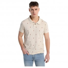 дънки,мъжки,блузи,с,яка,lois,jeans,6748,short,sleeve,polo,beige,(beige)