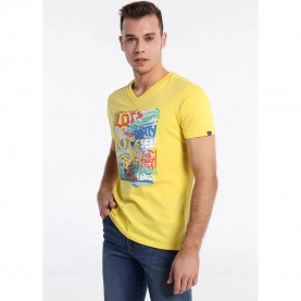 тениска,мъжки,тениски,lois,jeans,6775,t,shirt,yellow,(yellow)