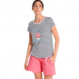 тениска,дамски,тениски,lois,jeans,6870,t,shirt,brown,(print)