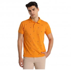 дънки,мъжки,блузи,с,яка,lois,jeans,7370,short,sleeve,polo,orange,(orange)