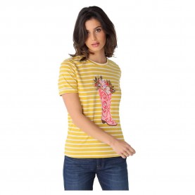 тениска,дамски,тениски,lois,jeans,8512,short,sleeve,t,shirt,yellow,(yellow)