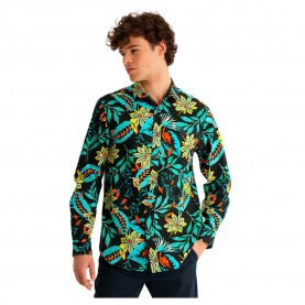 риза,с,дълъг,ръкав,мъжки,ризи,six,valves,5262,long,sleeve,shirt,brown,(print)