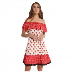 панталони,тип,чино,дамски,поли,и,рокли,victorio,&,lucchino,7011,dress,brown,(print)