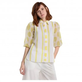 панталони,тип,чино,дамски,блузи,дамски,ризи,victorio,&,lucchino,5114,blouse,brown,(print)