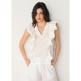 панталони,тип,чино,дамски,блузи,дамски,ризи,victorio,&,lucchino,9211,sleeveless,blouse,white,(white)