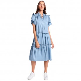 панталони,тип,чино,дамски,поли,и,рокли,victorio,&,lucchino,9215,short,sleeve,dress,blue,(blue)