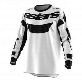 Блуза с дълъг ръкав Alpinestars Racer Riway long sleeve jersey - White (White / Black) блуза,с,дълъг,ръкав,мъжки,тениски,дамски,тениски,alpinestars,racer,riway,long,sleeve,jersey,white,(white,black)