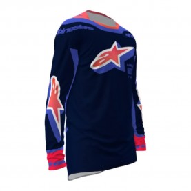 Блуза с дълъг ръкав Alpinestars Supertech Vista long sleeve jersey - Blue (Dark Navy / Hot Coral / Cobalt) блуза,с,дълъг,ръкав,мъжки,тениски,дамски,тениски,alpinestars,supertech,vista,long,sleeve,jersey,blue,(dark,navy,hot,coral,cobalt)