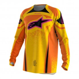 блуза,с,дълъг,ръкав,мъжки,тениски,дамски,тениски,alpinestars,techstar,nomur,long,sleeve,jersey,yellow,orange,(orange,yellow,pink)