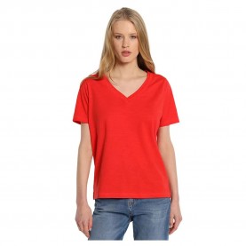 тениска,дамски,тениски,lois,jeans,10934,short,sleeve,v,neck,t,shirt,red,(red)