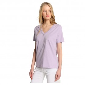 тениска,дамски,тениски,lois,jeans,10935,short,sleeve,v,neck,t,shirt,purple,(purple)