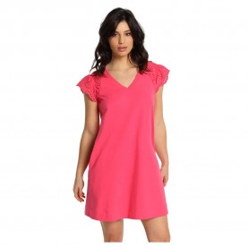 Рокля Lois jeans 10969 short sleeve short dress - Pink (Pink) рокля,дамски,поли,и,рокли,lois,jeans,10969,short,sleeve,short,dress,pink,(pink)