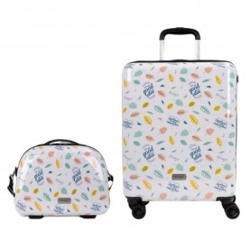 куфари,gabol,vibes,mr,wonderful,spinner,set,55,20,tsa,37.4l,+,14.8l,trolley,bag,white