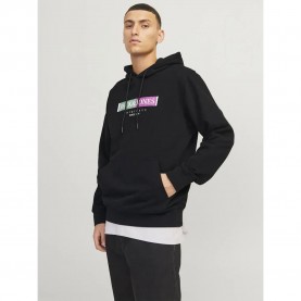 суичър,мъжки,пуловери,jack,&,jones,lafayette,branding,hoodie,black