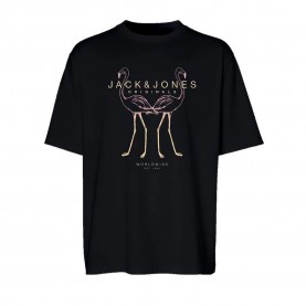 тениска,мъжки,тениски,jack,&,jones,lafayette,short,sleeve,t,shirt,black