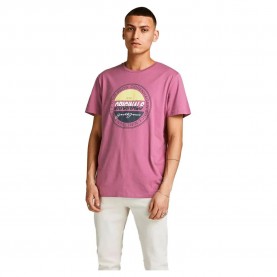 тениска,мъжки,тениски,jack,&,jones,mason,short,sleeve,t,shirt,pink,(bordeaux)