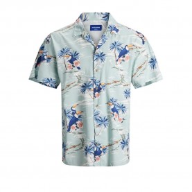 риза,с,къс,ръкав,мъжки,ризи,jack,&,jones,tropicana,resort,short,sleeve,shirt,blue
