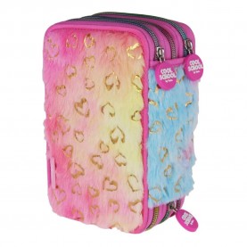 канцеларски,принадлежности,tinka,plush,(8,803743),triple,pocket,pencil,case,multicolor