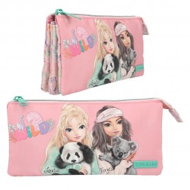 канцеларски,принадлежности,topmodel,wild,(0412792),pencil,case,multicolor,(pink)