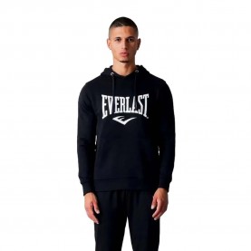 Суичър Everlast Unbrushed stretch big logo hoodie - Black (Black) суичър,мъжки,пуловери,everlast,unbrushed,stretch,big,logo,hoodie,black,(black)