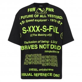тениска,мъжки,тениски,diesel,ball,x2,short,sleeve,t,shirt,black