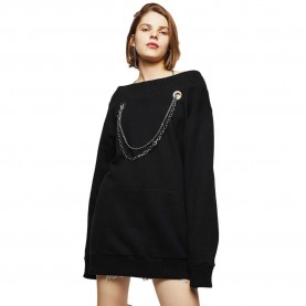 блуза,дамски,блузи,diesel,moeanu,00szb4,0baps,sweatshirt,black