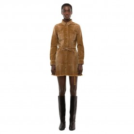 рокля,дамски,поли,и,рокли,diesel,shay,a,long,sleeve,short,dress,brown