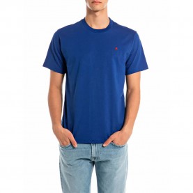 тениска,мъжки,тениски,replay,m3015,.000.2660,short,sleeve,t,shirt,blue,(electric,blue)