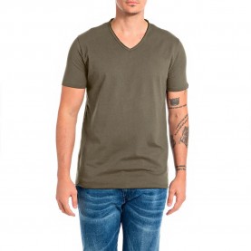 тениска,мъжки,тениски,replay,m3591a.000.2660,short,sleeve,t,shirt,mud,(green)