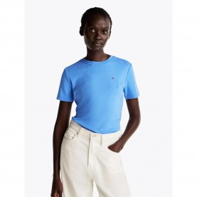 тениска,дамски,тениски,tommy,hilfiger,slim,cody,short,sleeve,t,shirt,blue